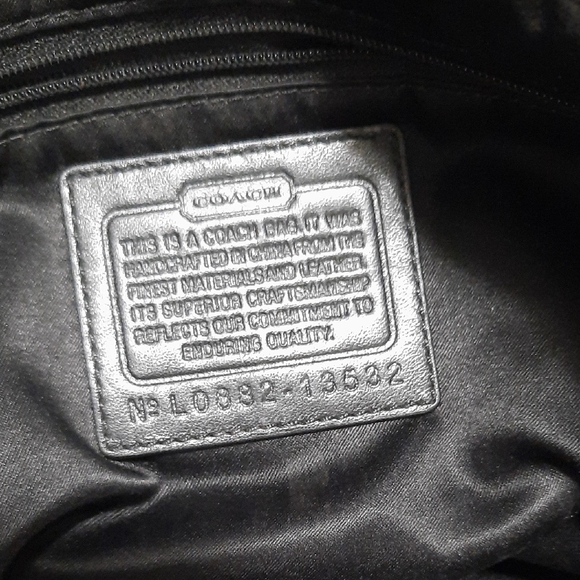 Coach Monochrome Patterned Shoulder Bag - Picture 6 of 11